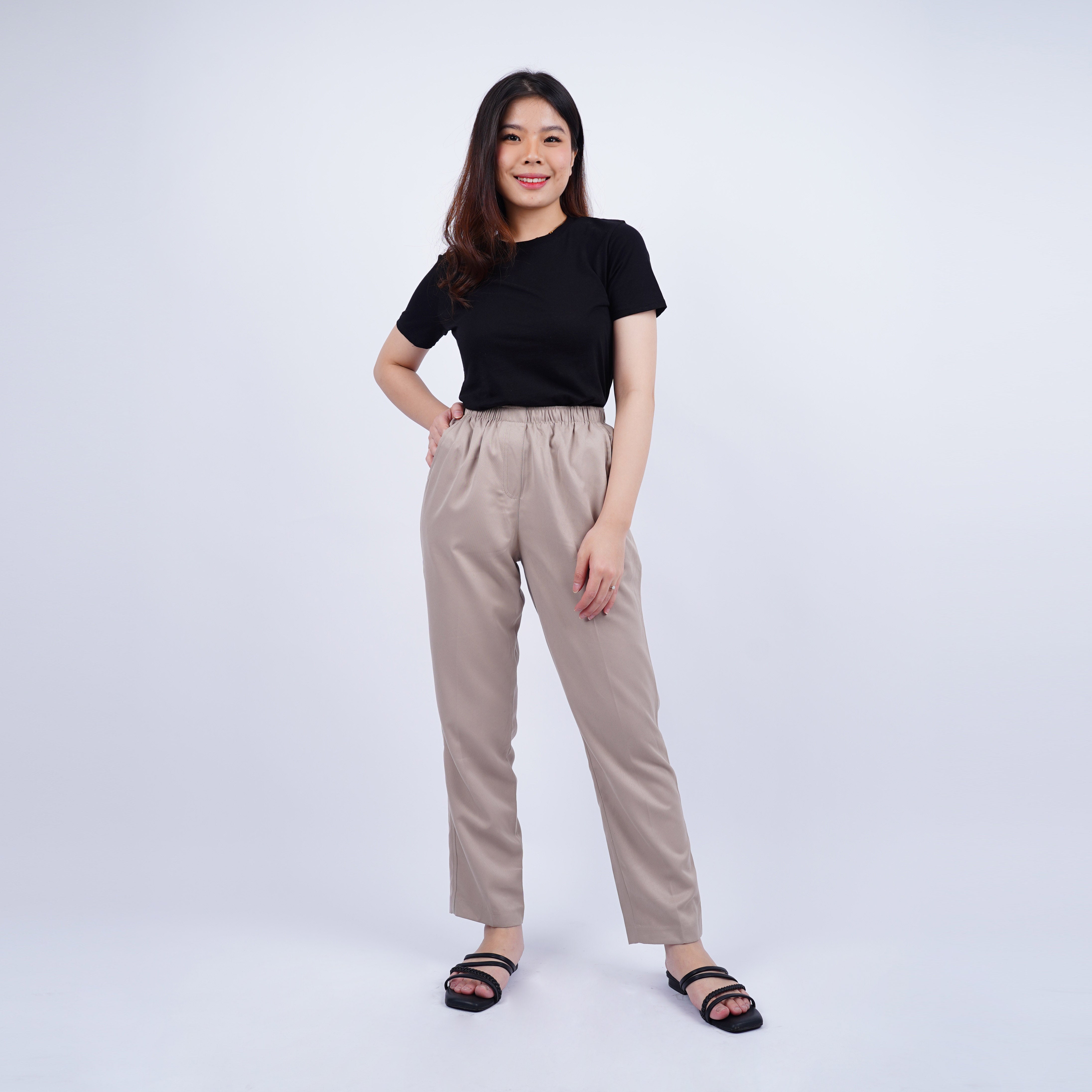 Celana Panjang Wanita Relaxed Fit Straight Pants [CG-ALIA 02]