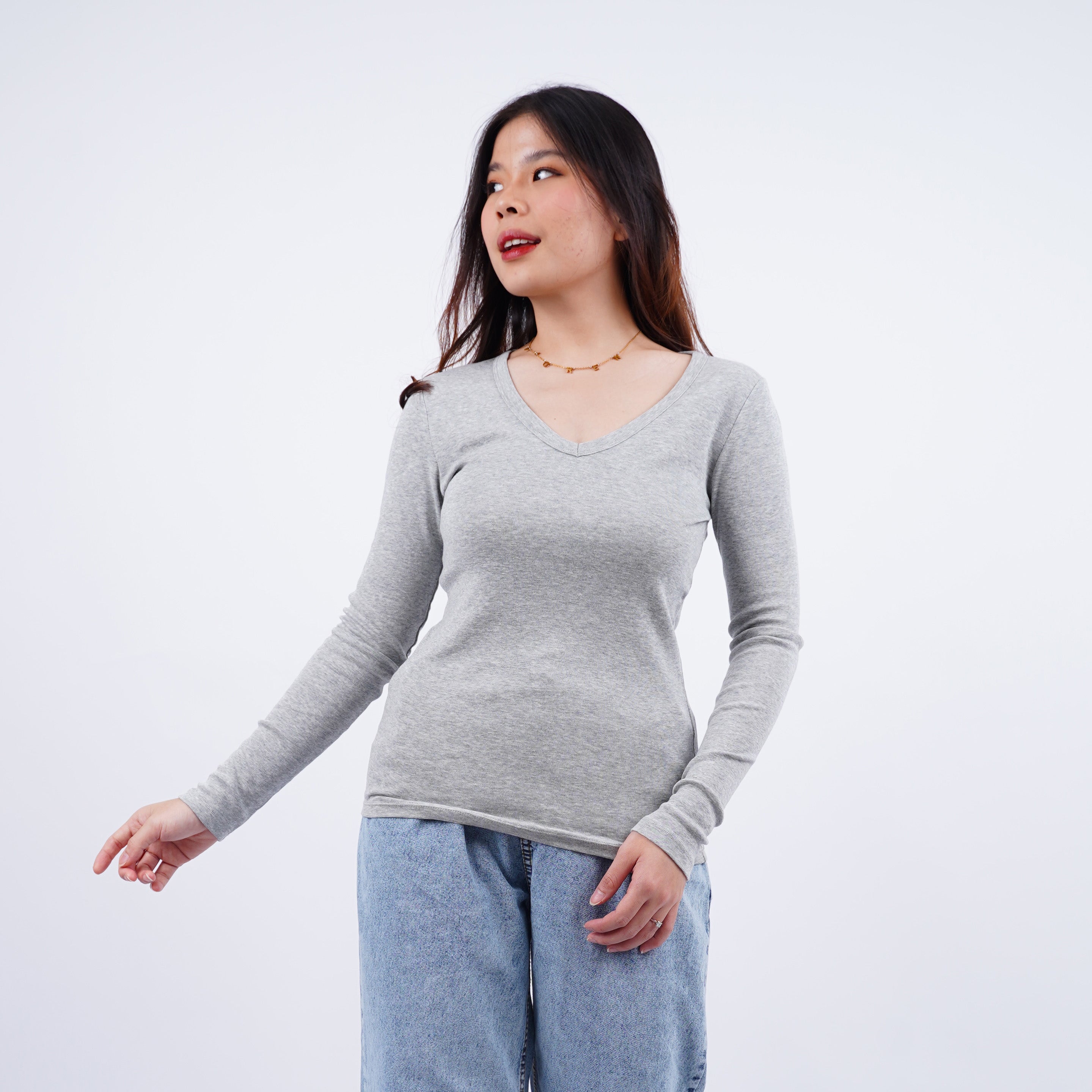 Kaos Wanita Model Lengan Panjang Tersedia 5 Warna [CG-ONTL 03]