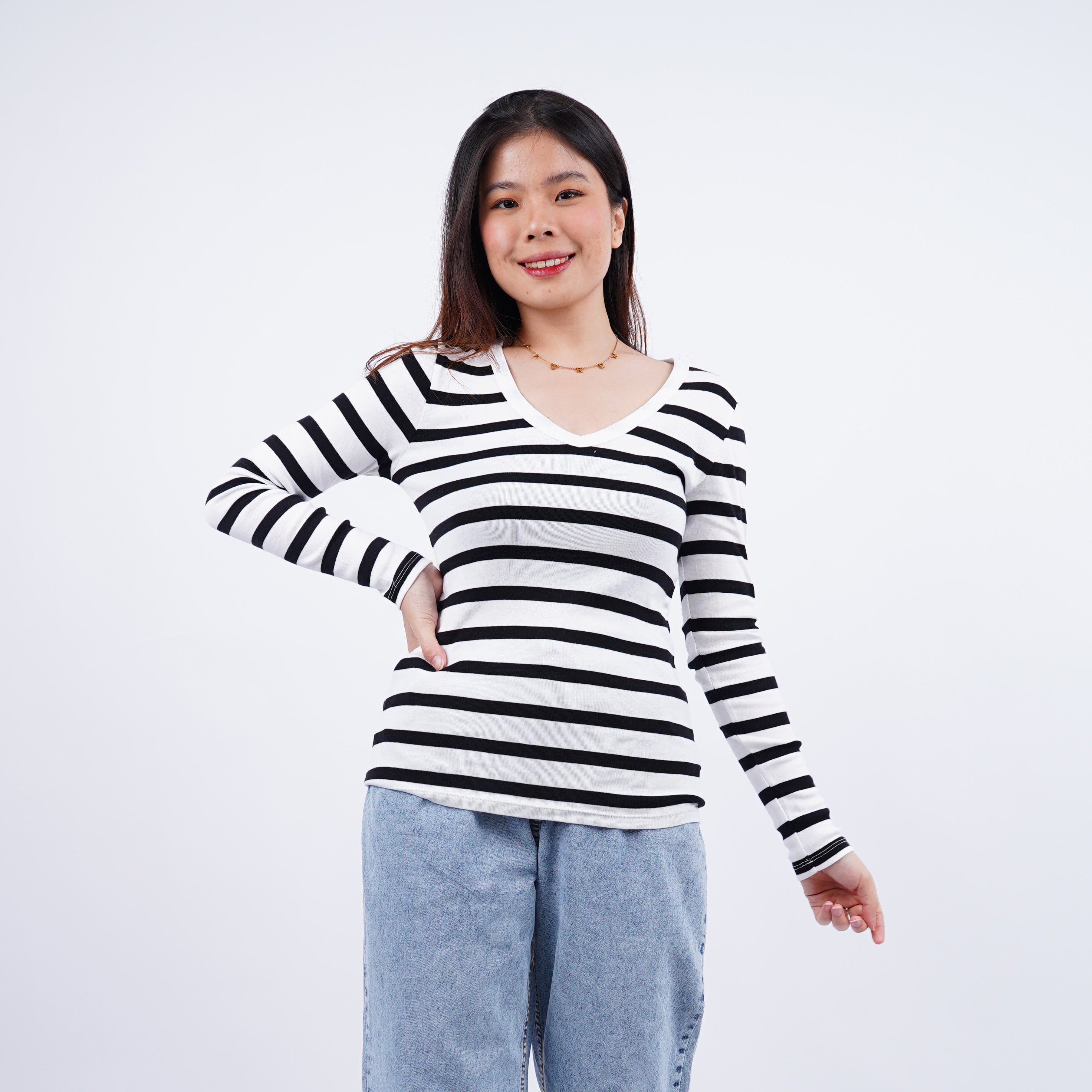 Kaos Wanita Model Lengan Panjang Tersedia 5 Warna [CG-ONTL 03]