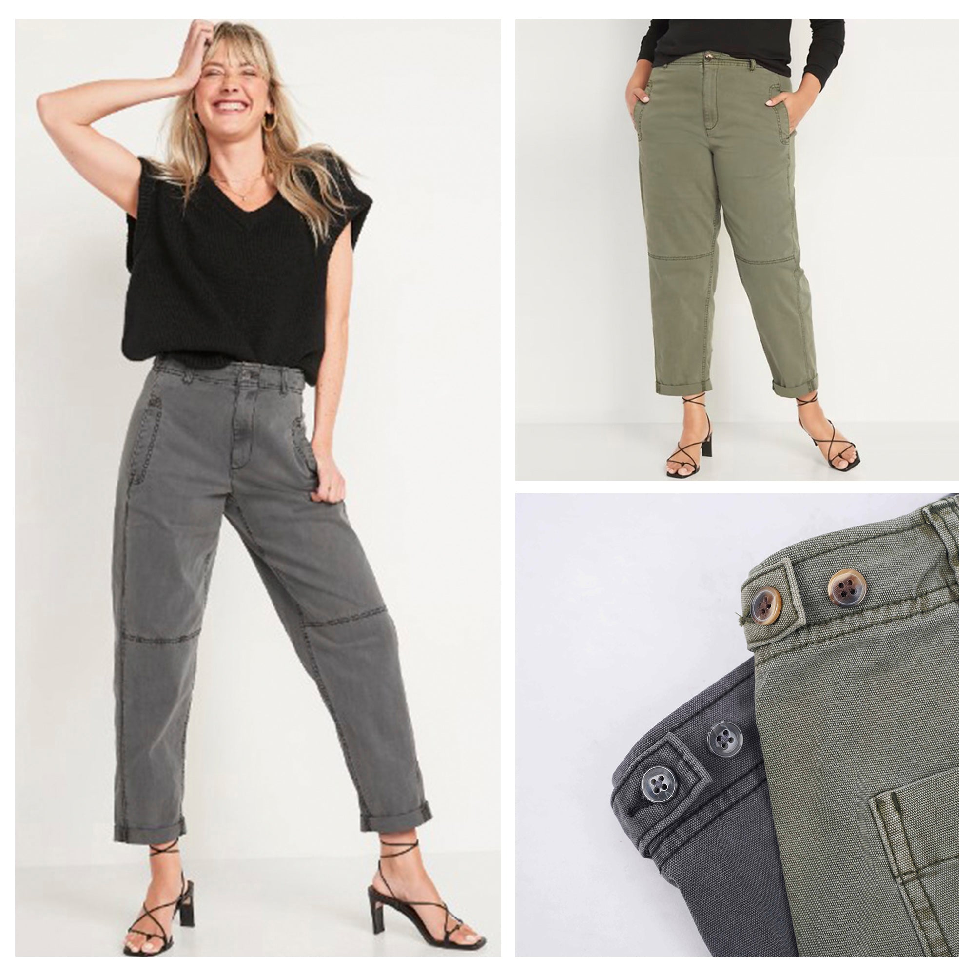 Celana Wanita - High Waist Slouchy Balloon Workwear Pants [MO-OWP 03]