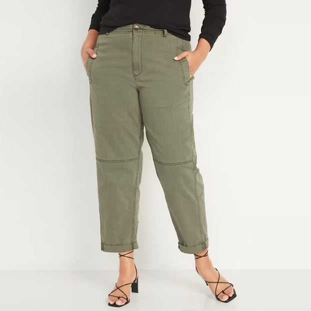 Celana Wanita - High Waist Slouchy Balloon Workwear Pants [MO-OWP 03]