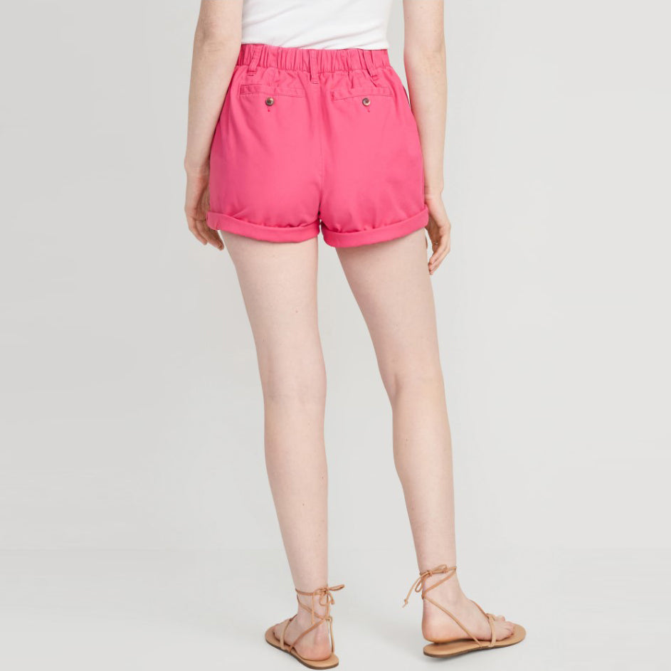 Celana Pendek Wanita - High-Waisted  Pull-On Chino [MO-ONS 03]