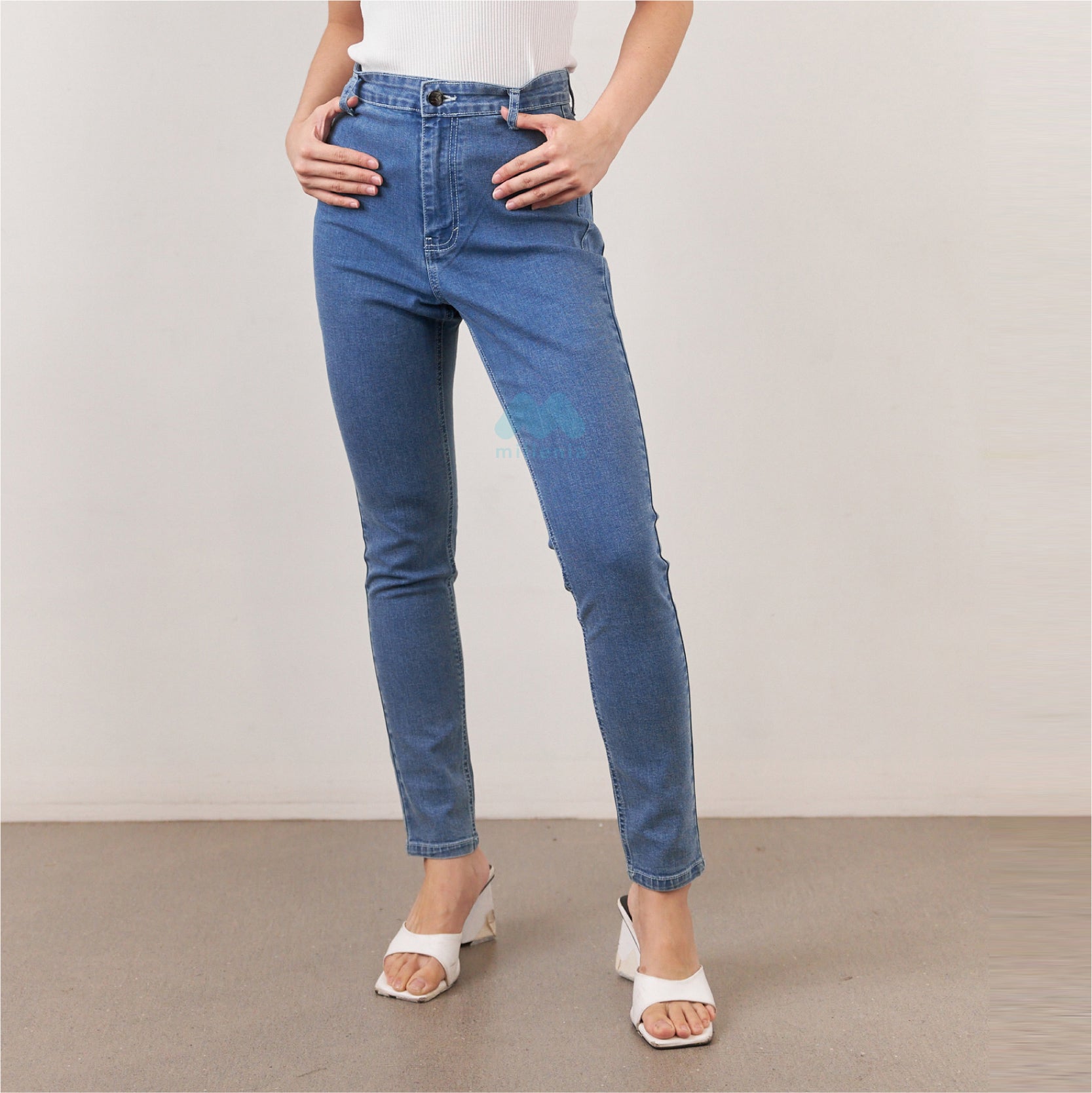 Sanny Jeans Wanita Skinny High Rise [MYMJ 01]