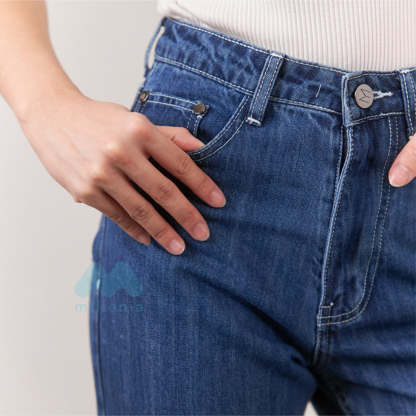 Sara Wyde Jeans Wanita  High Rise [MYMJ 202]