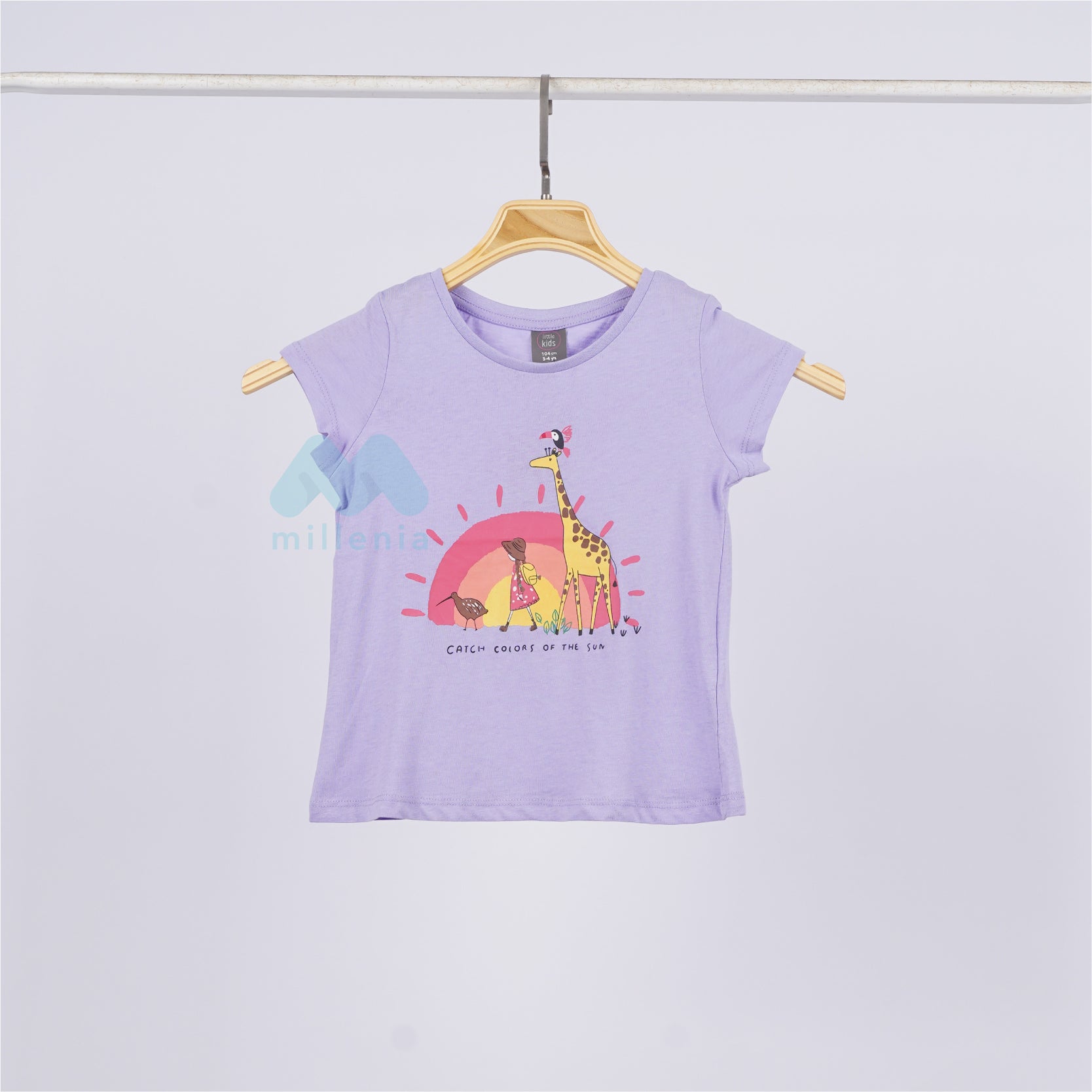 Kaos Anak Perempuan Lengan Pendek 8 Warna (MO-PGT 02)