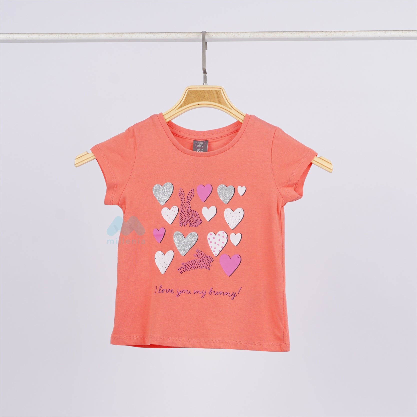 Kaos Anak Perempuan Lengan Pendek 8 Warna (MO-PGT 02)