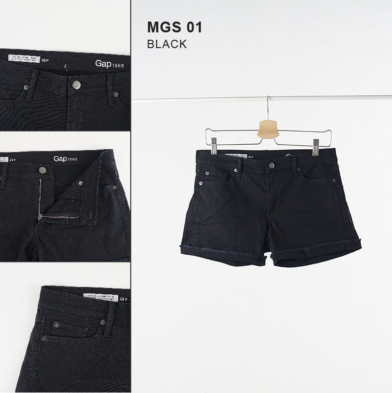 Celana Pendek Wanita - Black Short Jeans Pants (MGS 01)