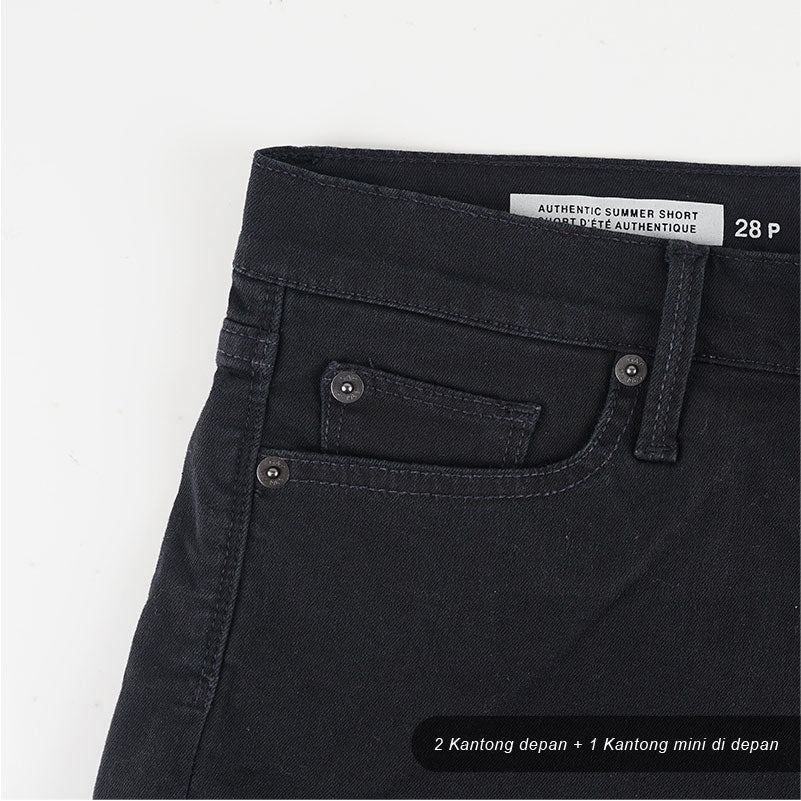 Celana Pendek Wanita - Black Short Jeans Pants (MGS 01)