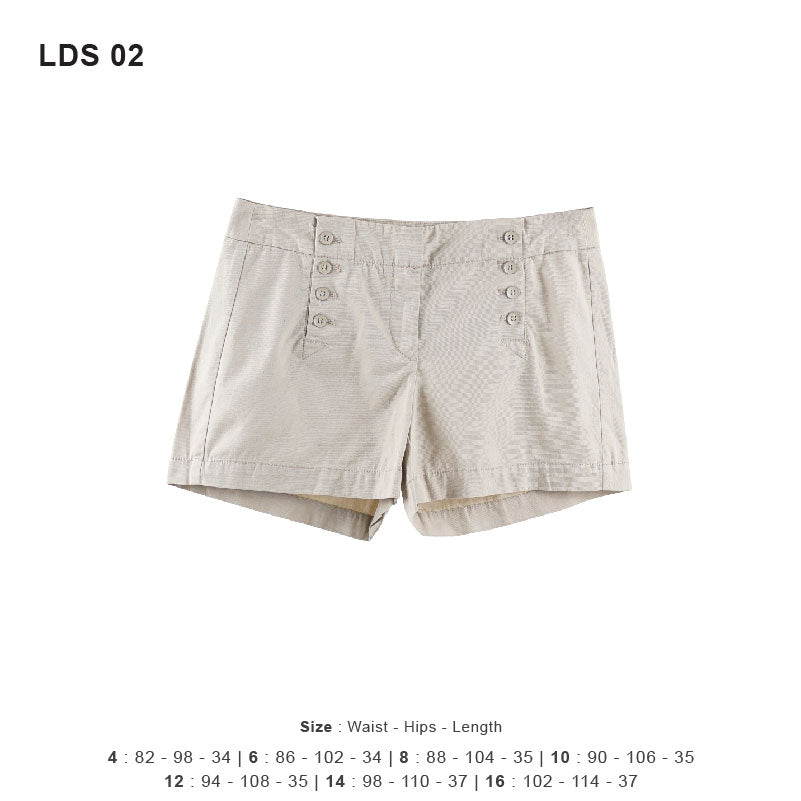 Celana Pendek Wanita Bahan Katun Tersedia 2 Warna (LDS 01-02)