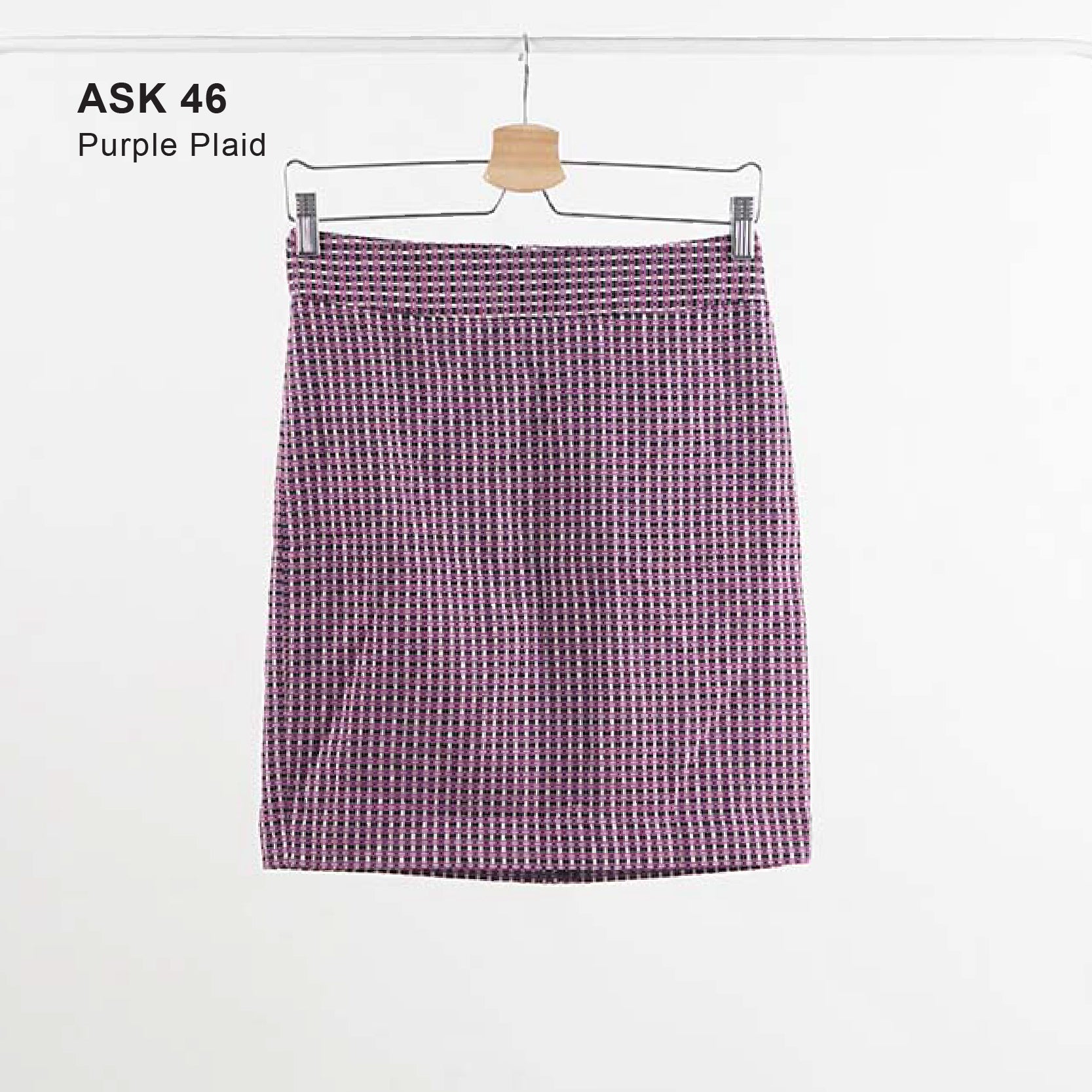 Rok Pendek Wanita - Women Skirt Purple Plaid [ASK 46]