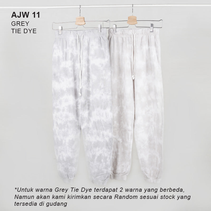 Jogger Wanita - Te Dye Waist Cinched Sweatpants (AJW 11-12)