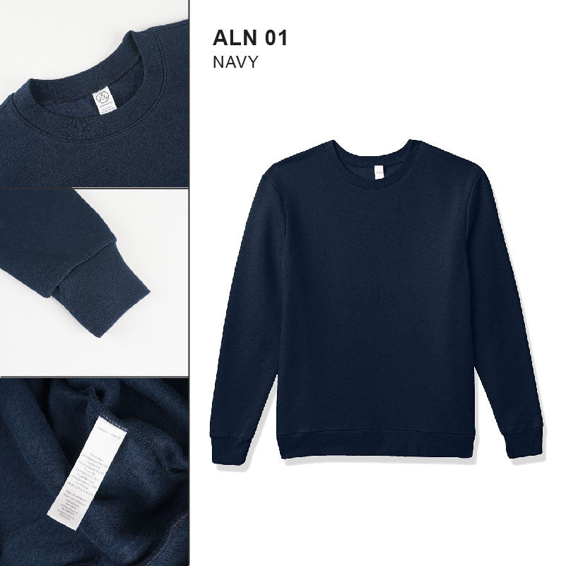 Sweatshirt Unisex -Eco Friendly Crewneck Plus Size (ALN 01)