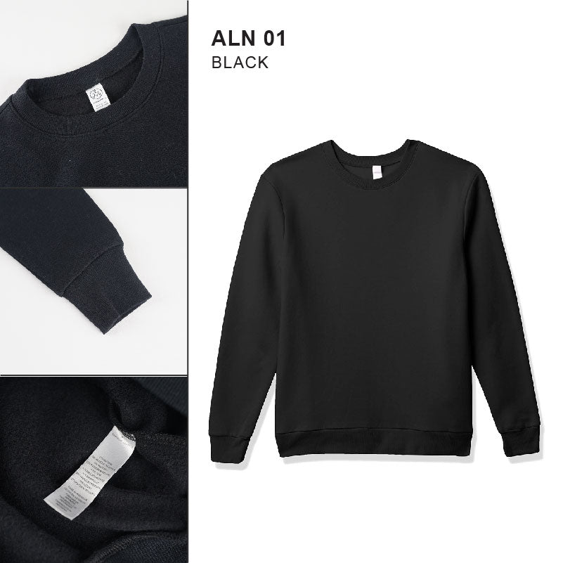 Sweatshirt Unisex -Eco Friendly Crewneck Plus Size (ALN 01)