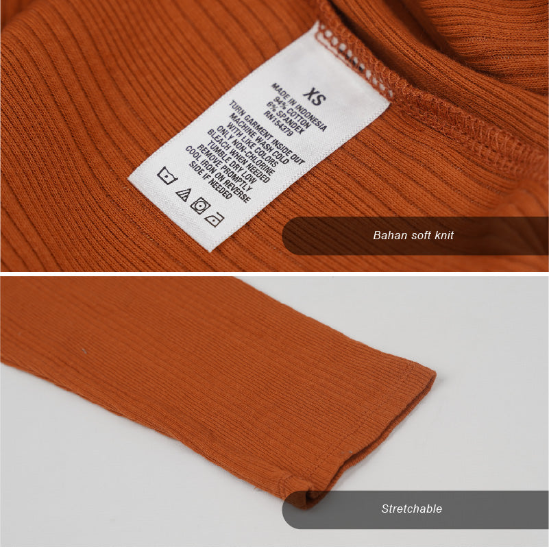 Sweatshirt Wanita - Cropped Quarter Zip Washed (ASC 06)