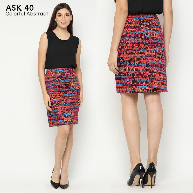 Rok Wanita- Abtsract Pattern Skirt [ASK 40]