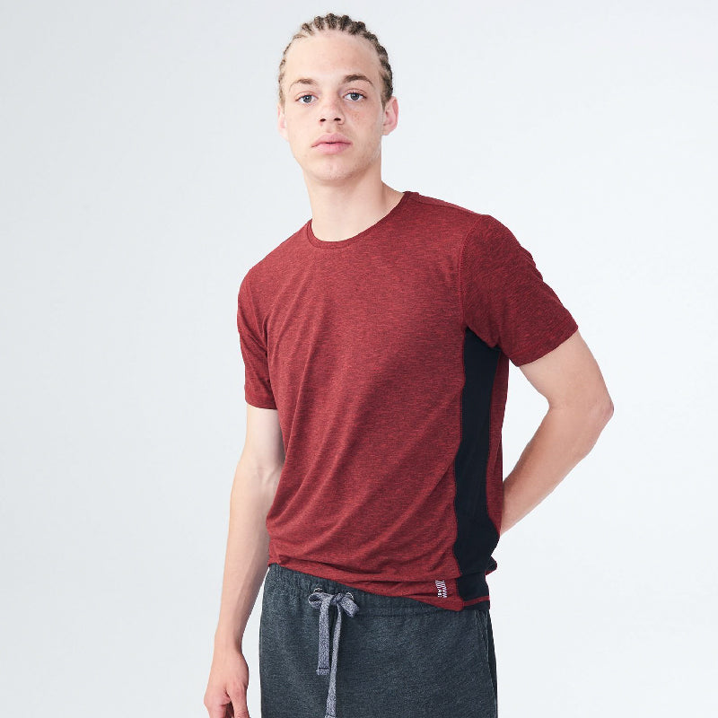 Kaos Pria-Colourblocked Side Stretch Tee [ATM 13]