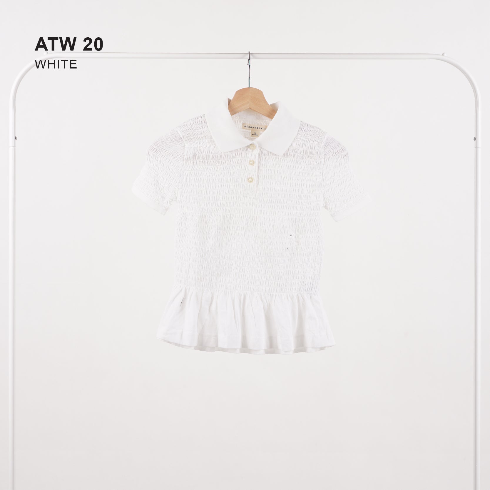 Kaos Polo Wanita - Smocked Peplum Jersey (ATW 20)