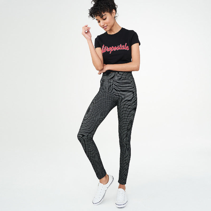Women Pants Legging Graph Notch Pattern - Slim Fit (AWL 02)