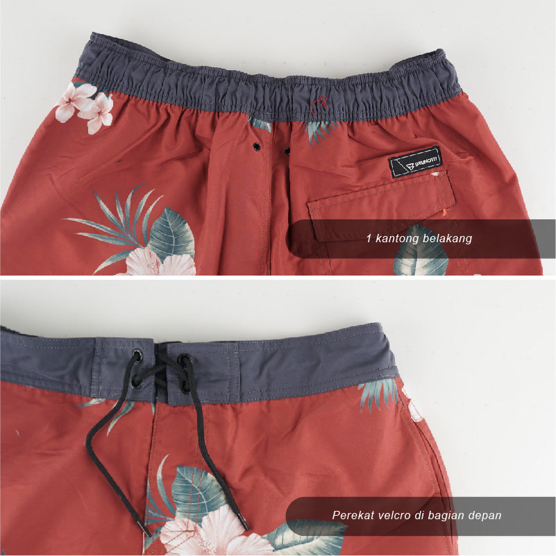 Celana Pendek Surfing Pria - 16" Inch Summer Short Pants (CG-BRU 02)