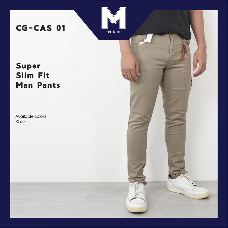 Celana Panjang Pria- Super Slim Fit Man Pants (CG-CAS 01)
