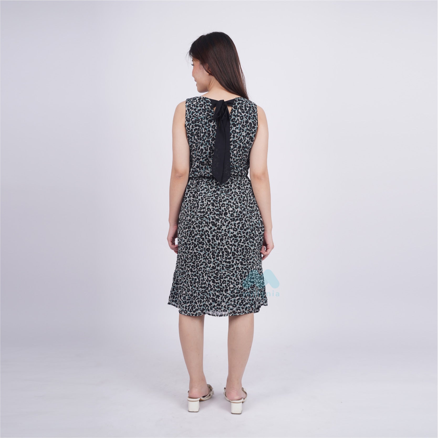 Dress Wanita Casual Tanpa Lengan Model Midi  [CG-EDCD 18]