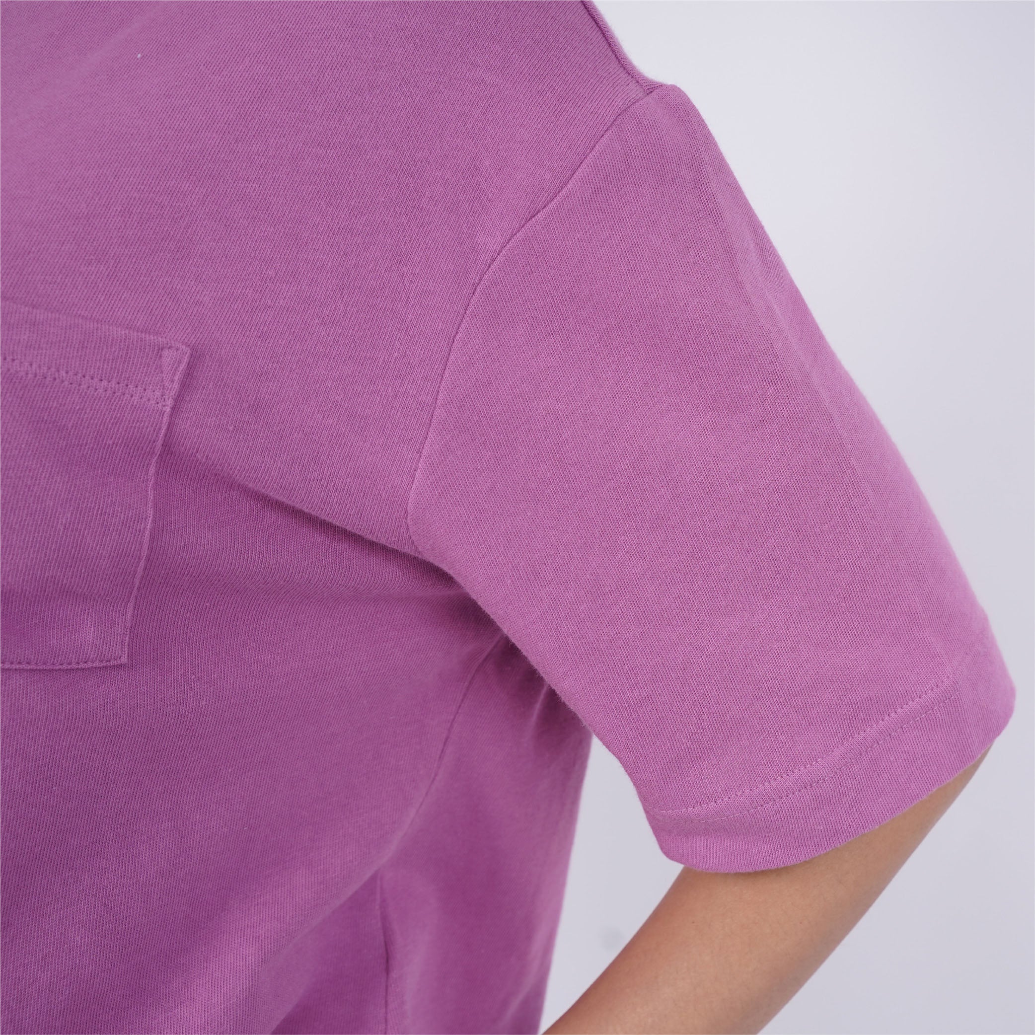 Kaos Crop Wanita-Kerah Bulat Motif Polos & Stripe [CG-GPS 01]