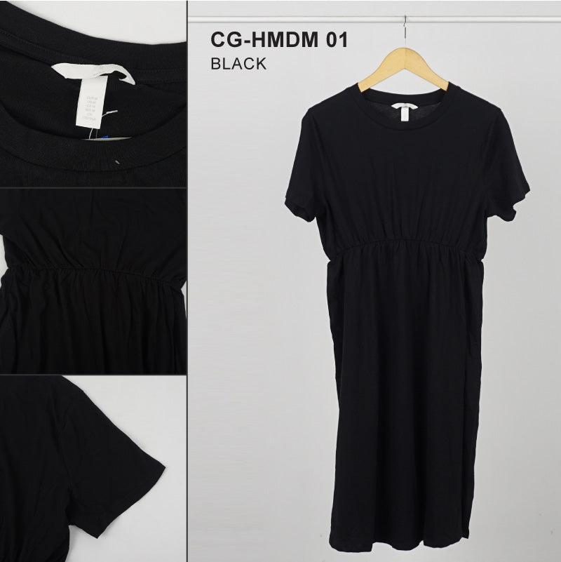Dress Wanita Hamil Baju Ibu Hamil Seamed Waist (CG-HMDM 01)