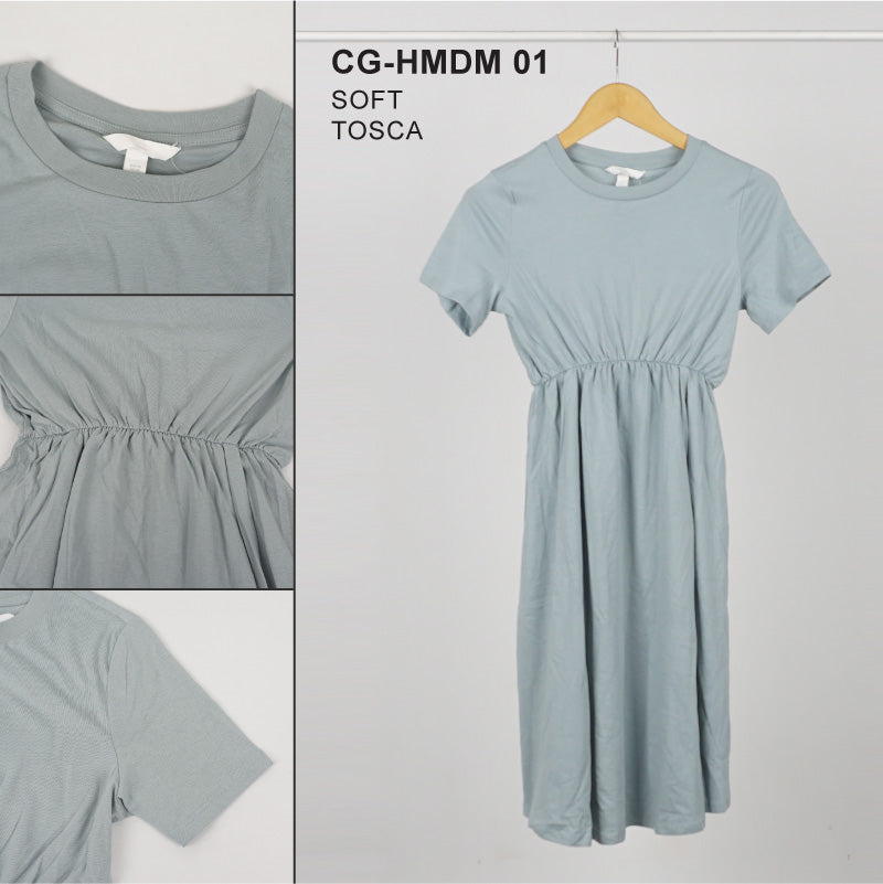 Dress Wanita Hamil Baju Ibu Hamil Seamed Waist (CG-HMDM 01)