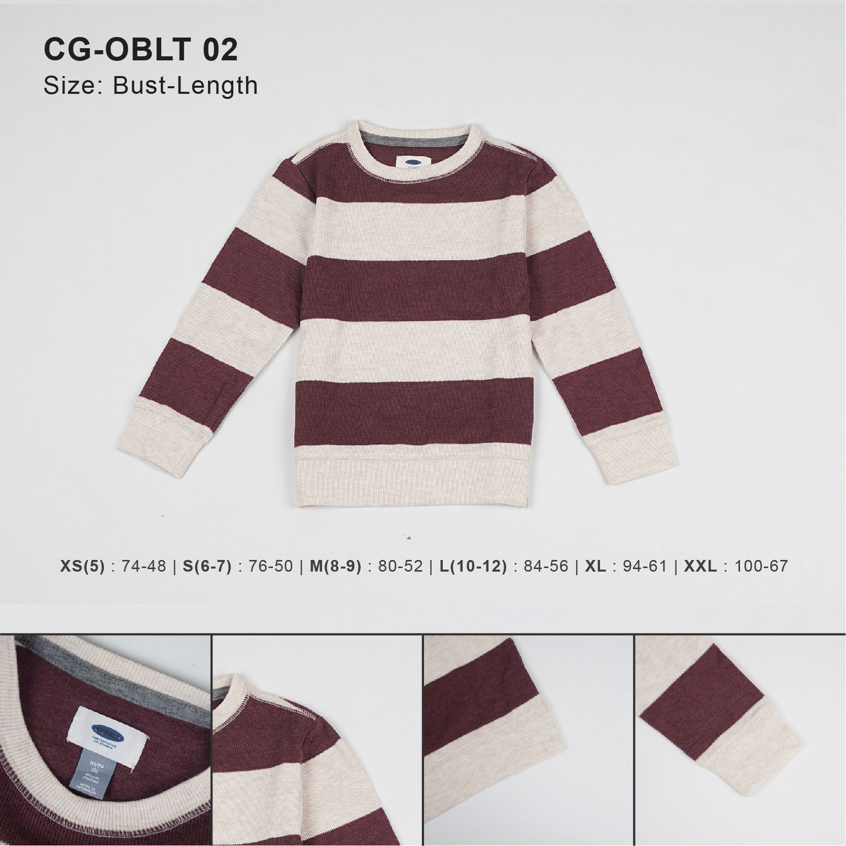 Kaos anak laki-laki - Raglan striped boys tee (CG-OBLT 02)