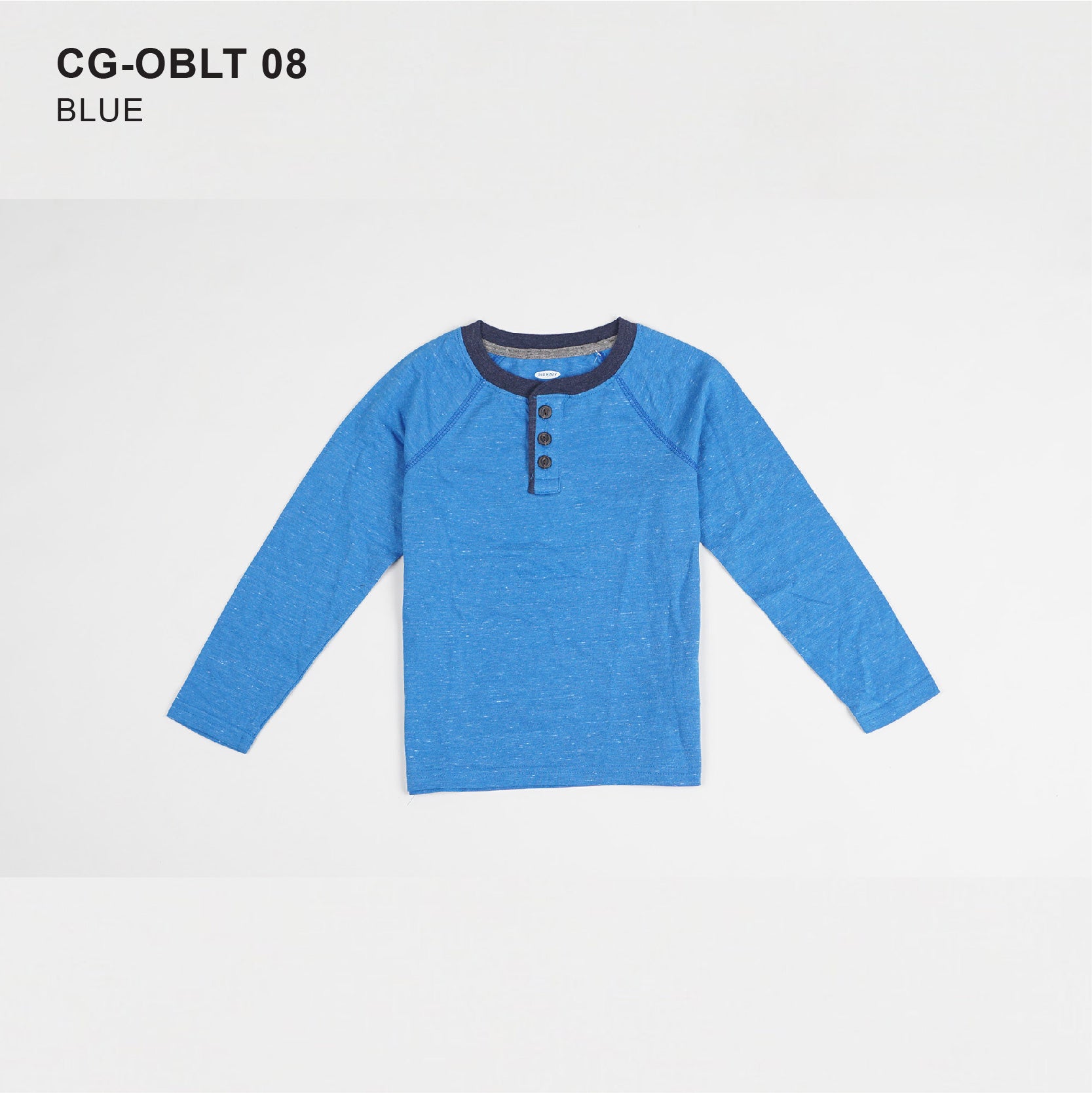 Kaos anak laki-laki - Raglan crew neck heathered colour boys tee (CG-OBLT 08)