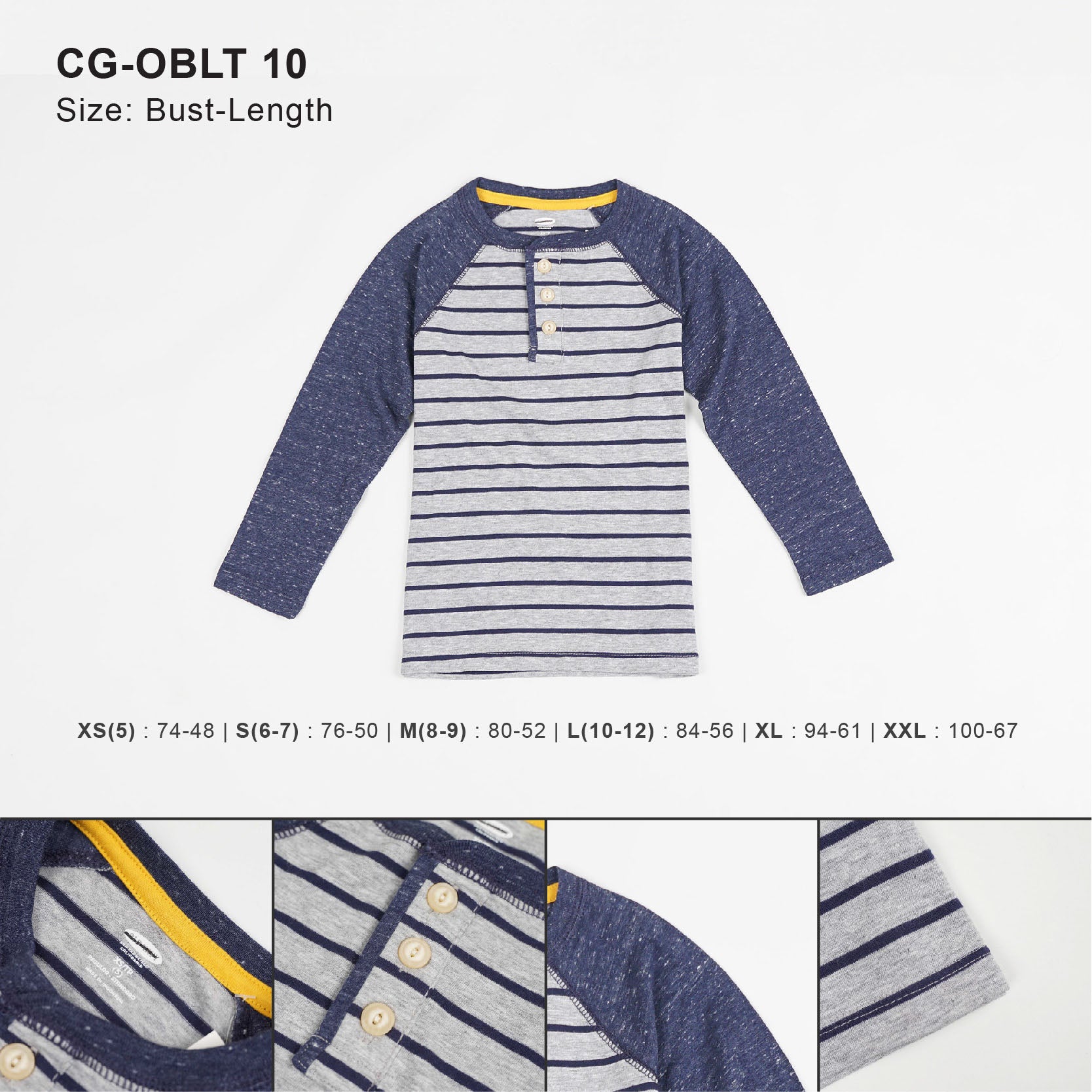Kaos anak laki-laki - Henkey stripe boys tee [CG-OBLT 10]