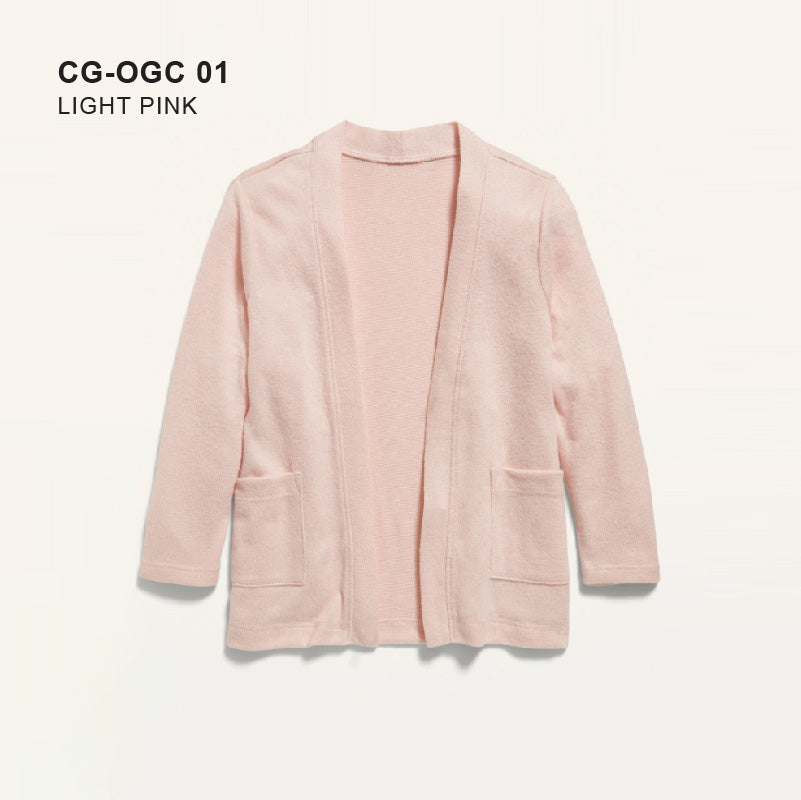 Sweater Anak Perempuan - Prop Shoulder Open Front Sweater (CG-OGC 01)