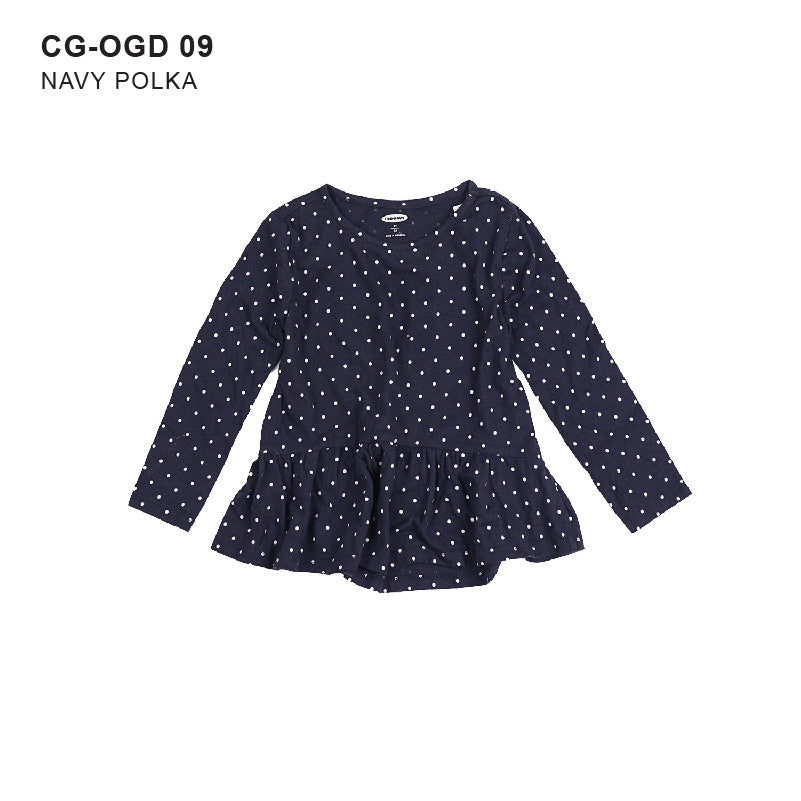 Dress Anak Perempuan - Soft Cotton Peplum Dress Girls [CG-OGD 09]