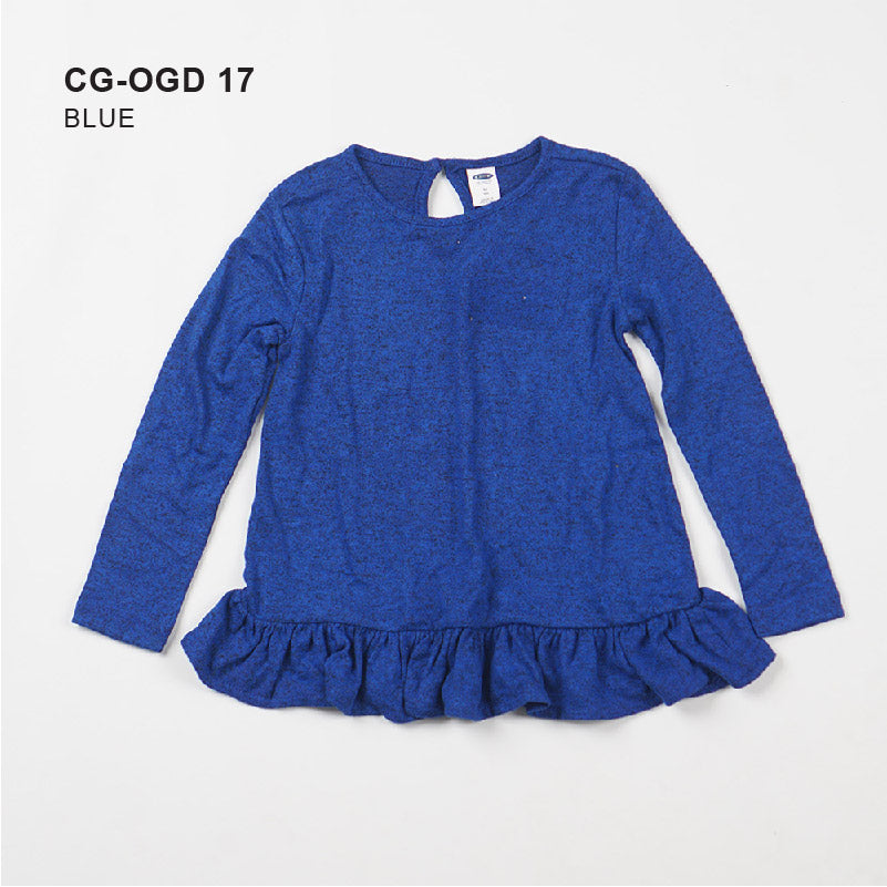 Dress Anak Perempuan - Ruffle Plush Knit Girls Dress [CG-OGD 17]