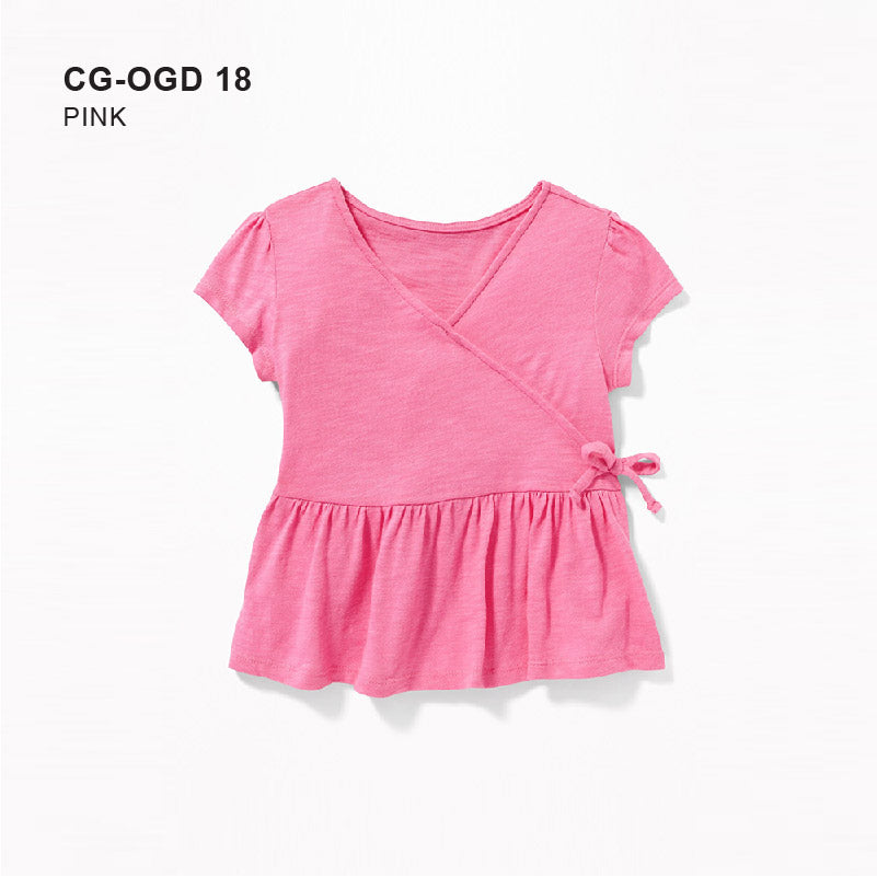 Dress Anak Perempuan - Wrap Peplum Hem Toddler Girls [CG-OGD 18]