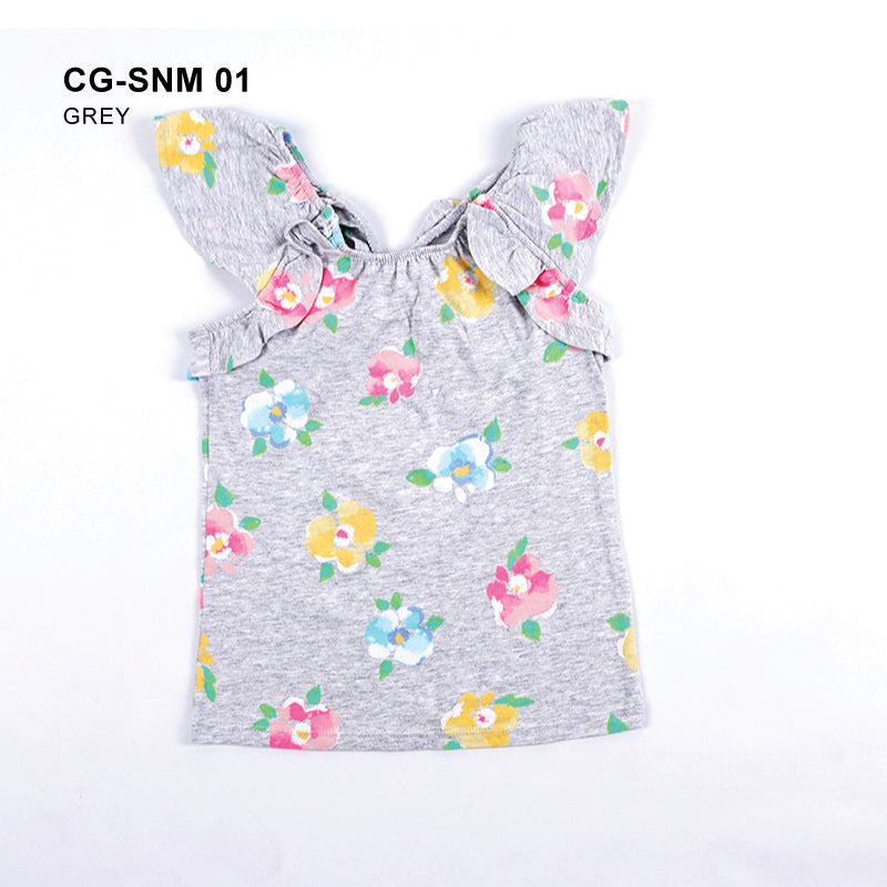 Baju Anak Perempuan - Sonoman Girls Ruffle Criss Cross Top (CG-SNM 01)