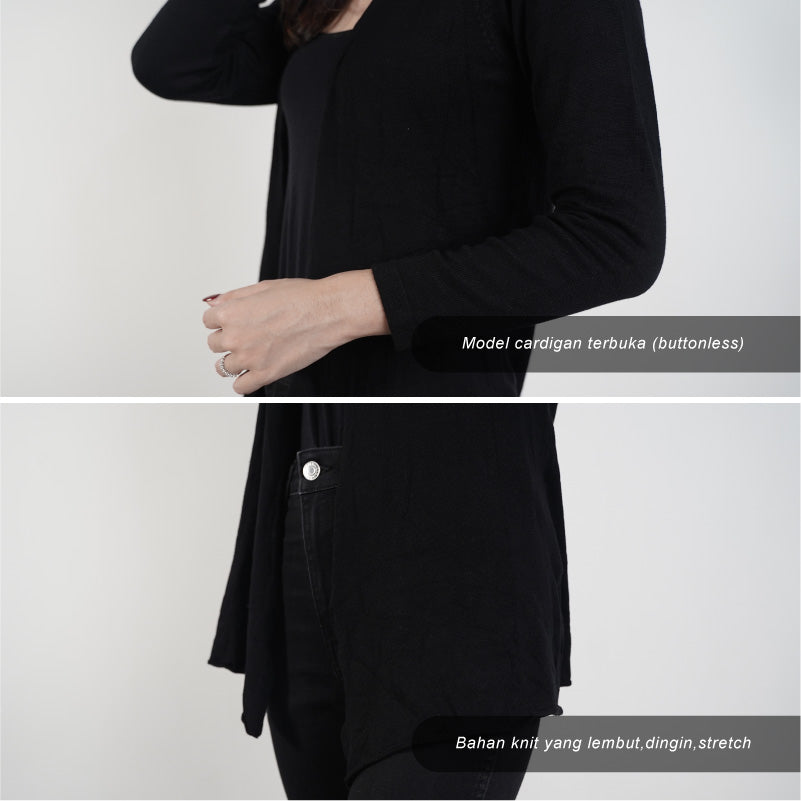 Cardigan Wanita Knit Lengan Panjang [CG-ZR 03]