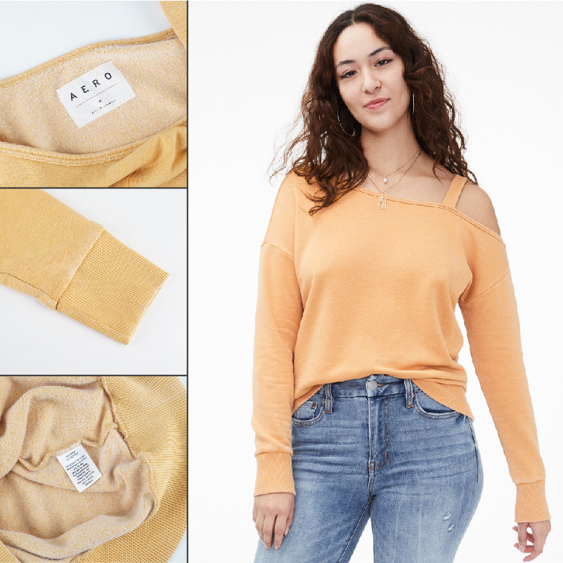 Sweatshirt Wanita - One Shoulder Sweatshirt [CG-ARJ 28]