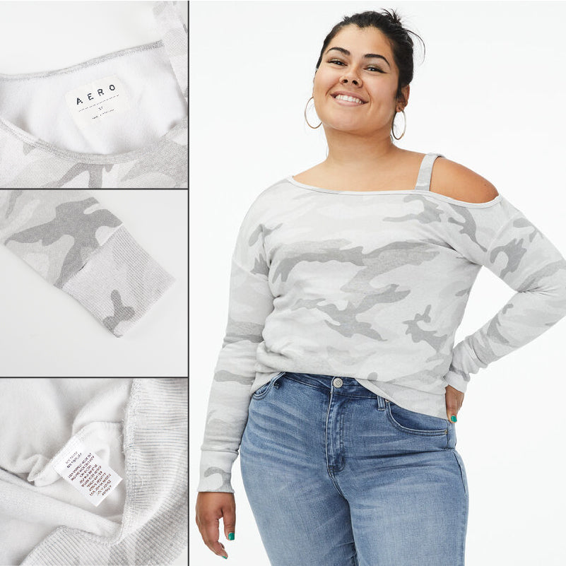 Sweatshirt Wanita - One Shoulder Sweatshirt [CG-ARJ 28]