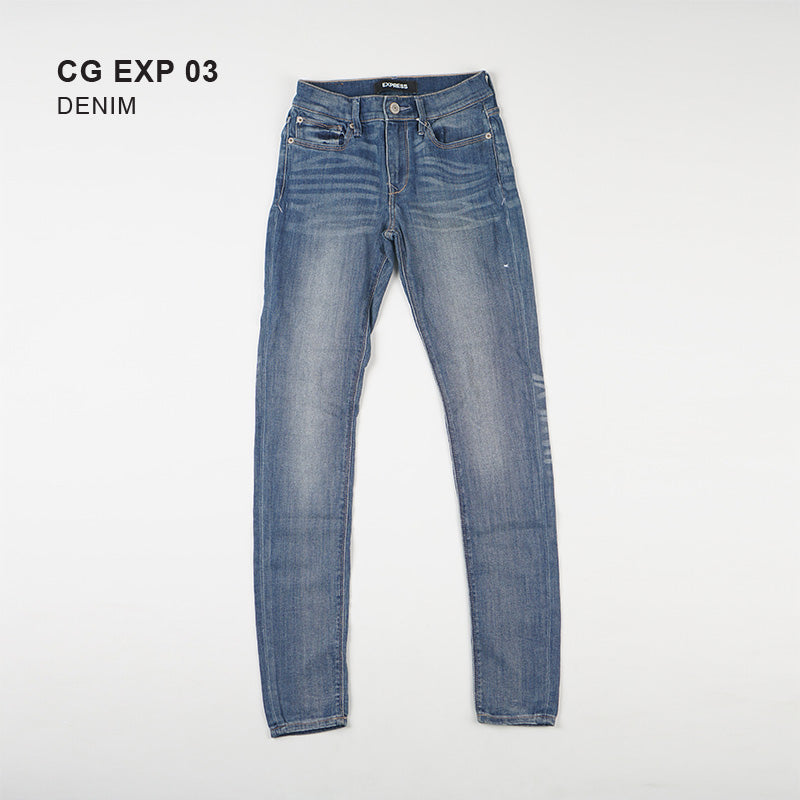 Celana Jegging Wanita - Mid Rise Jeans Medium Wash [CG-EXP 03]