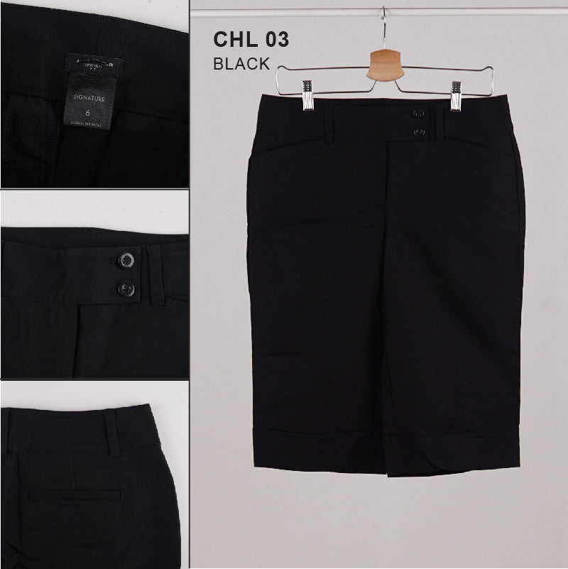 Celana 7/8 Wanita - Black 7/8 Women Pants (CHL 03)