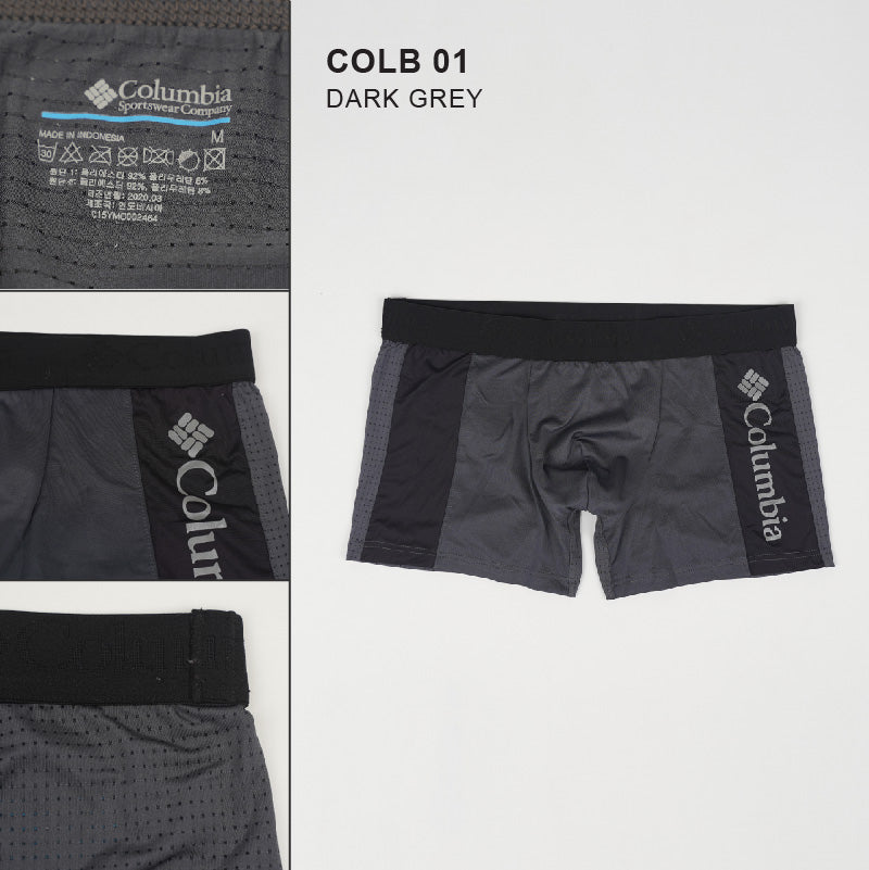 Boxer Pria - Men Boxer Two Tone Colour And Side Big Words (COLB 01-02)