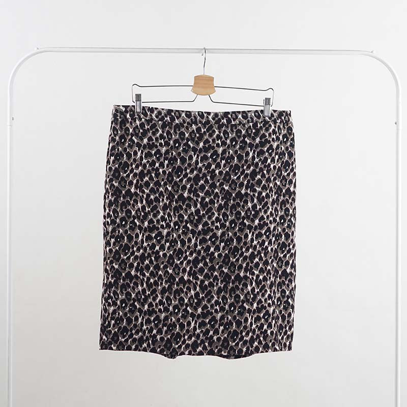 Rok Wanita - Women Skirt Grey Leopard [ASK 68]