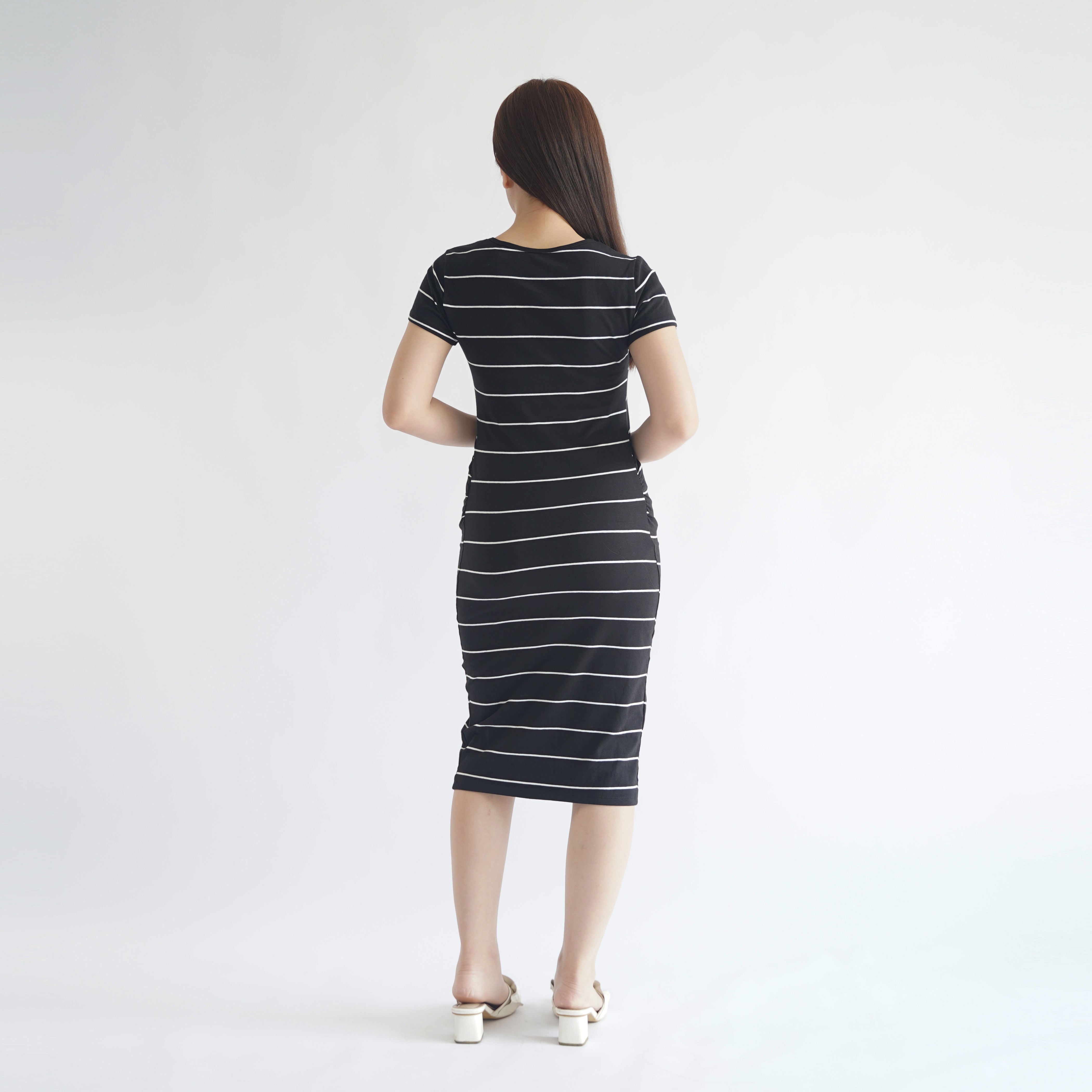 Dress Wanita Hamil Lengan Pendek tersedia 3 Warna (CG-TMDW 02)