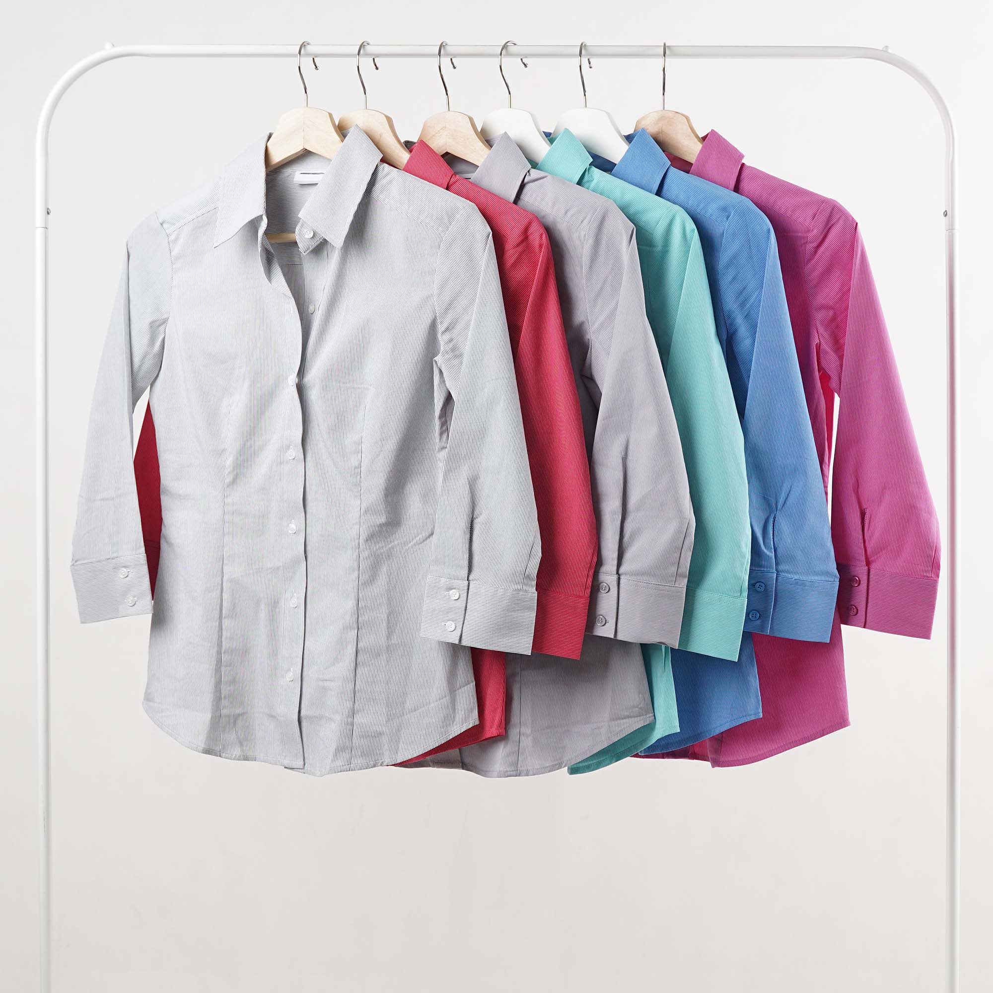 Kemeja wanita - Small stripe button blouse (CG-NYC 08)