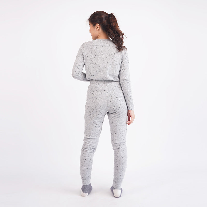 Piyama Setelan Wanita Warna Grey [CG-TEX 06]