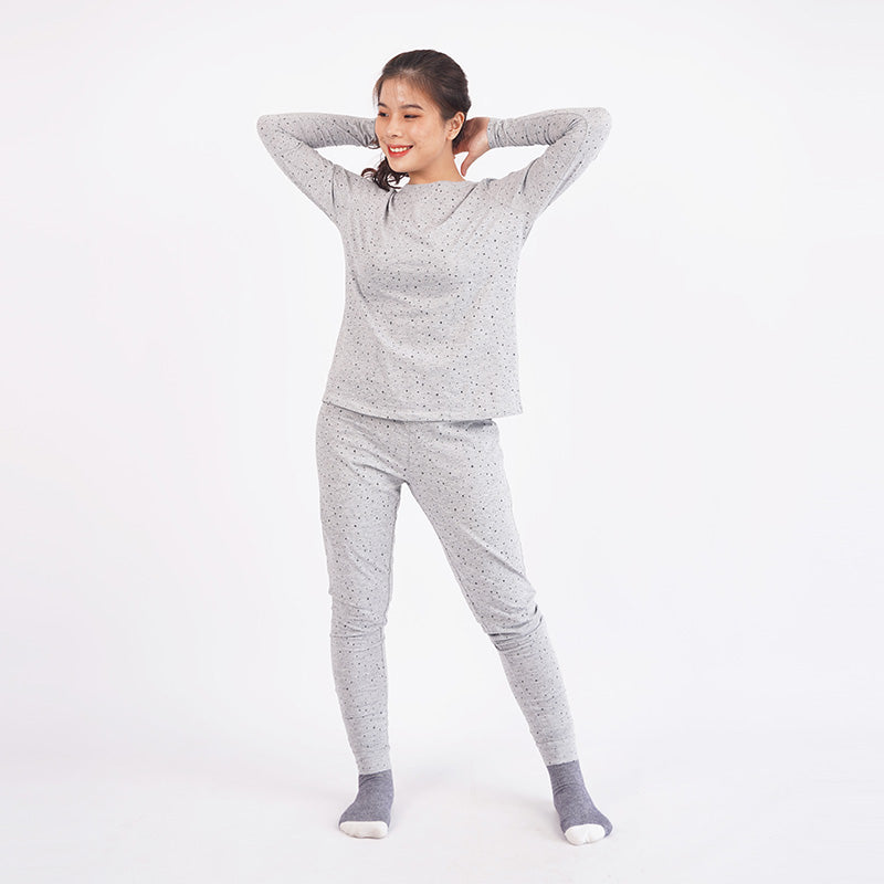 Piyama Setelan Wanita Warna Grey [CG-TEX 06]