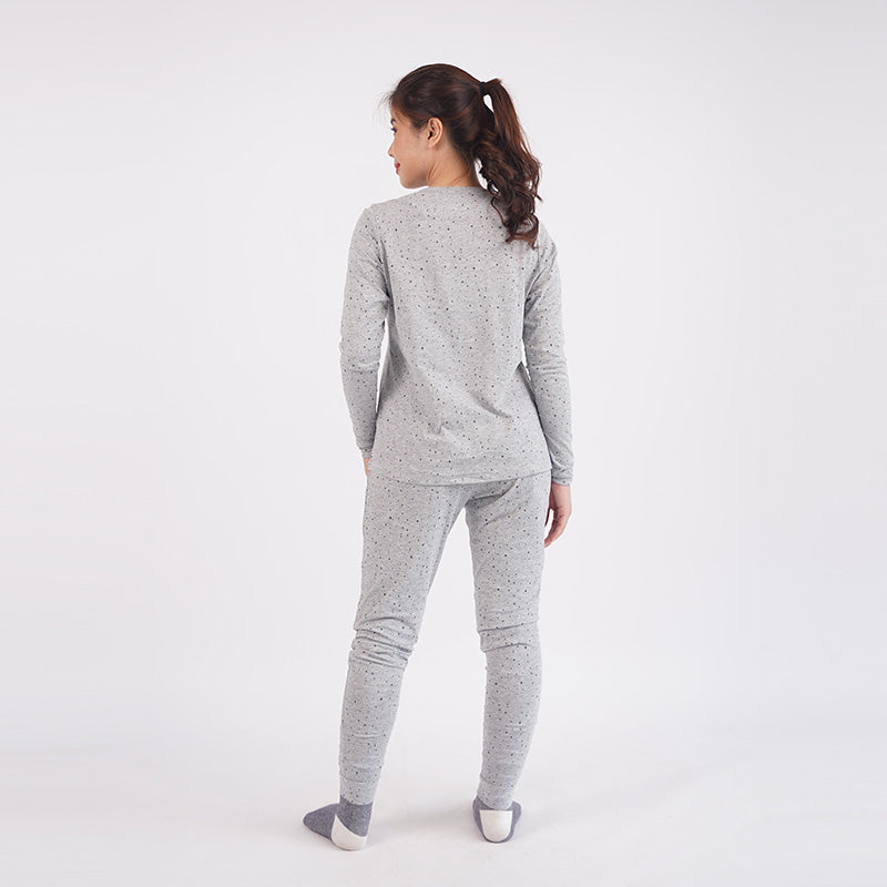 Piyama Setelan Wanita Warna Grey [CG-TEX 06]