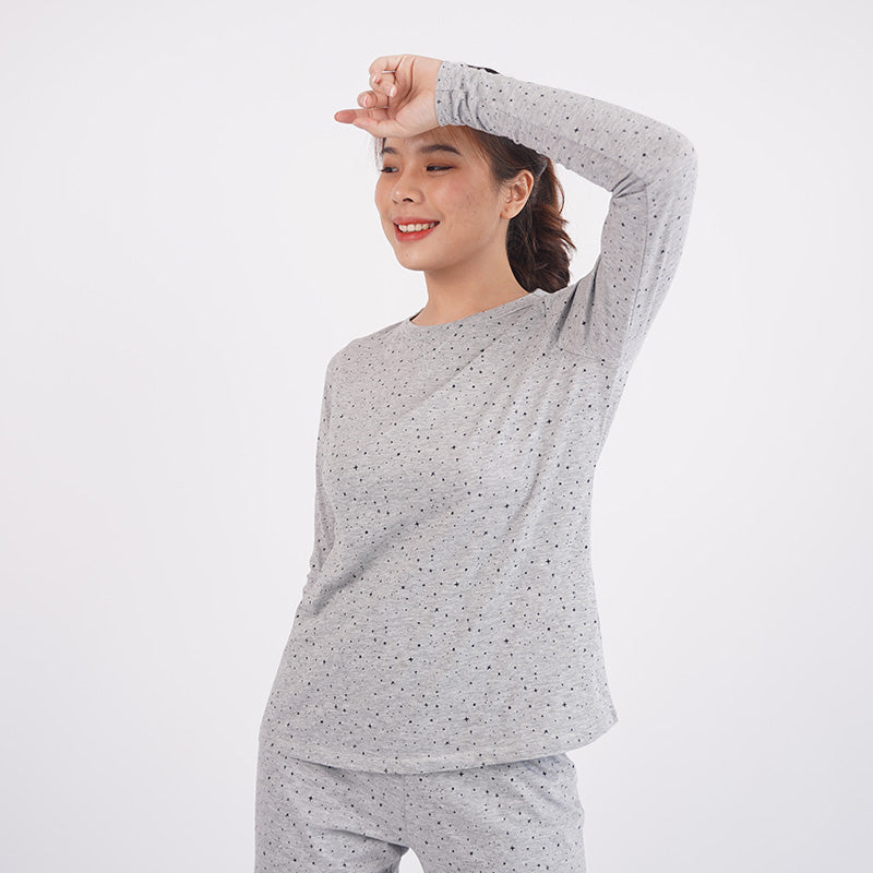 Piyama Setelan Wanita Warna Grey [CG-TEX 06]