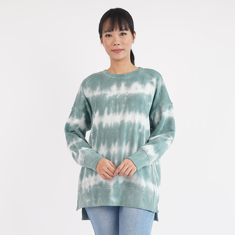 Sweatshirt Oversize Wanita Kerah Bulat Motif Tie Dye [CG-SO 03]